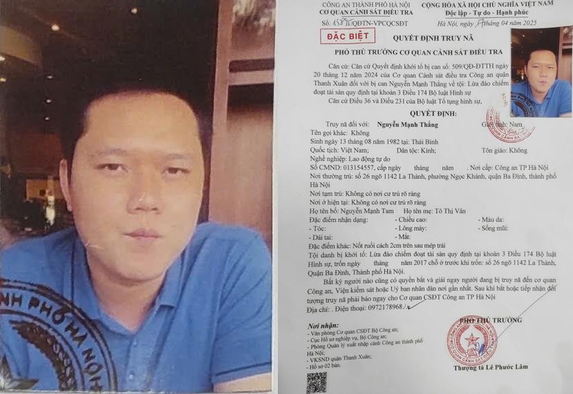 Truy nã đối tượng nhận tiền xin học vào trường thuộc ngành Công an rồi bỏ trốn