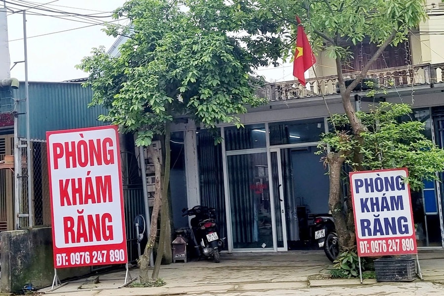 Huyện Kỳ Anh (Hà Tĩnh): Phòng khám nha khoa Lê Hoàng không phép ngang nhiên hoạt động