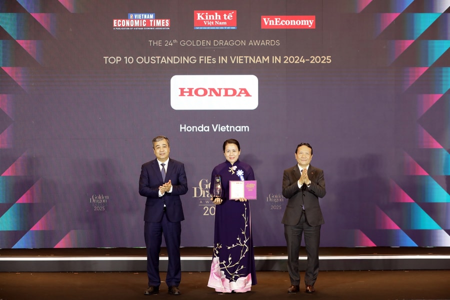 Honda Việt Nam đạt giải thưởng Rồng Vàng năm 2025