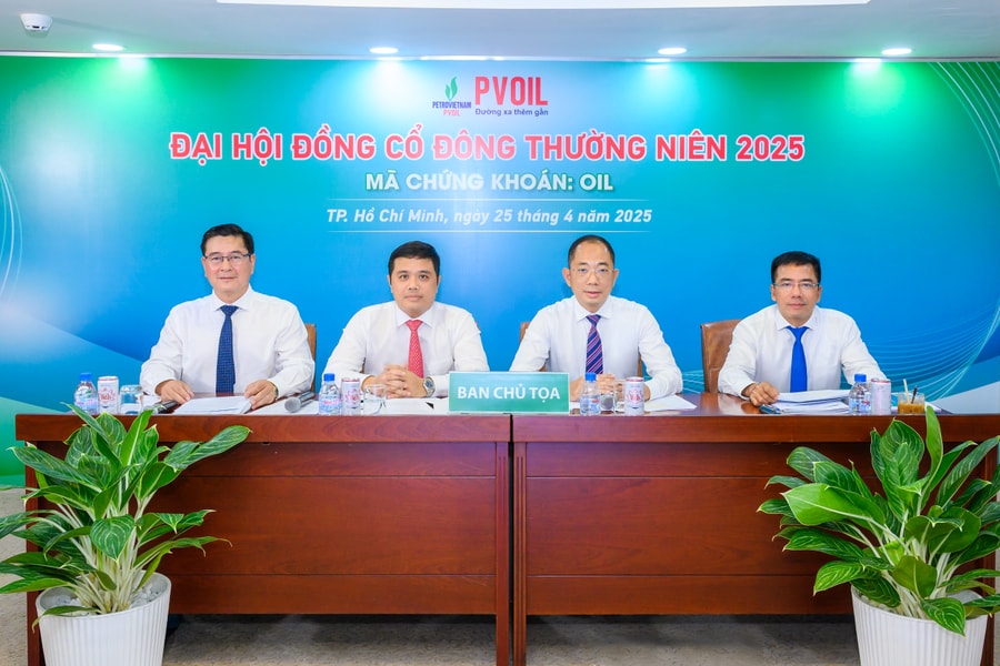 Đại hội đồng cổ đông thường niên 2025: PVOIL tiếp tục mở rộng kinh doanh, đảm bảo tăng trưởng ổn định và bền vững