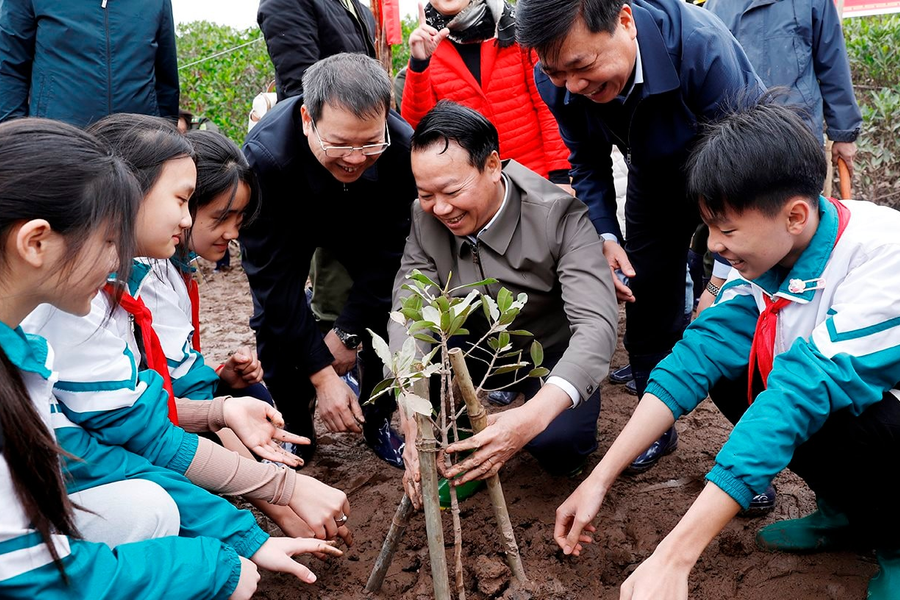 Trồng cây hưởng ứng Ngày Đất ngập nước thế giới