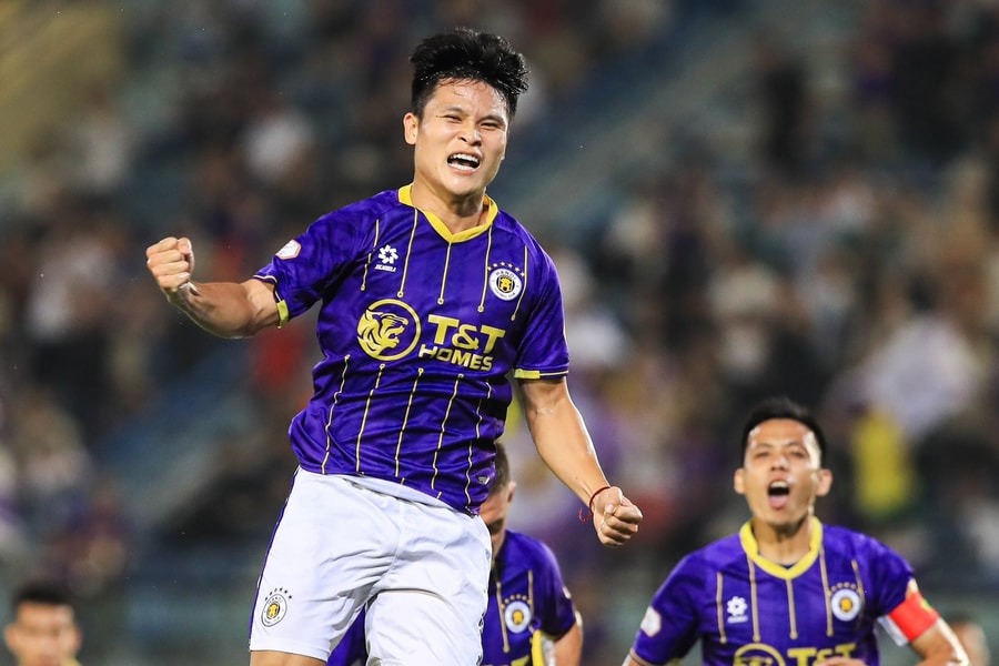 Tuấn Hải tỏa sáng giúp Hà Nội FC thu hẹp khoảng cách với Nam Định tại vòng 20 V.League