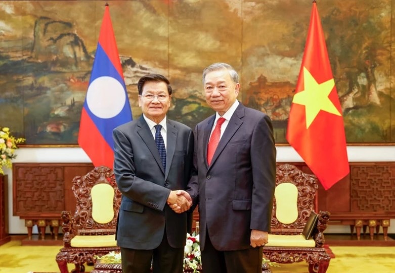 Tổng Bí thư Tô Lâm hội kiến Tổng Bí thư, Chủ tịch nước Lào Thongloun Sisoulith