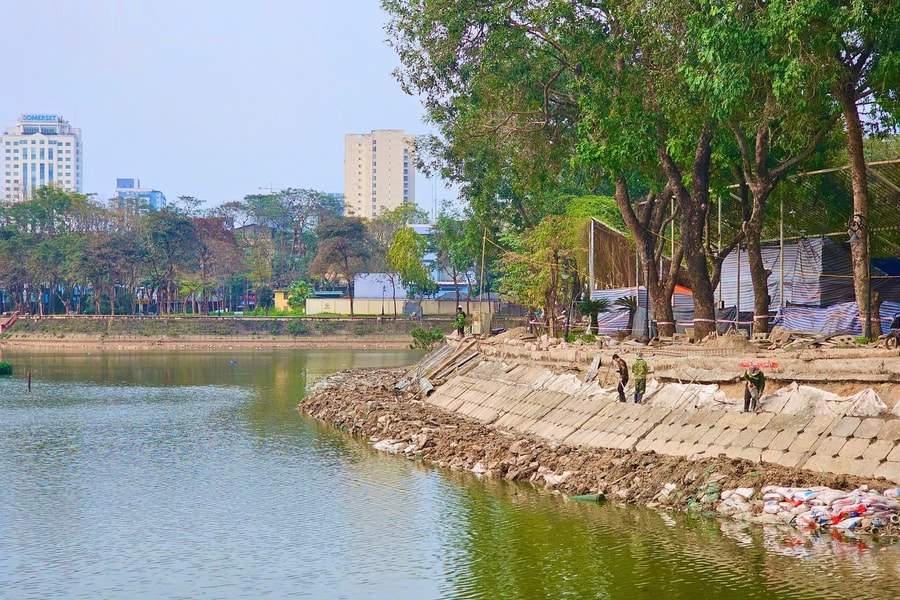 Phản ánh bê tông 'có vấn đề' ở công viên Nghĩa Đô là không chính xác, có hiểu nhầm