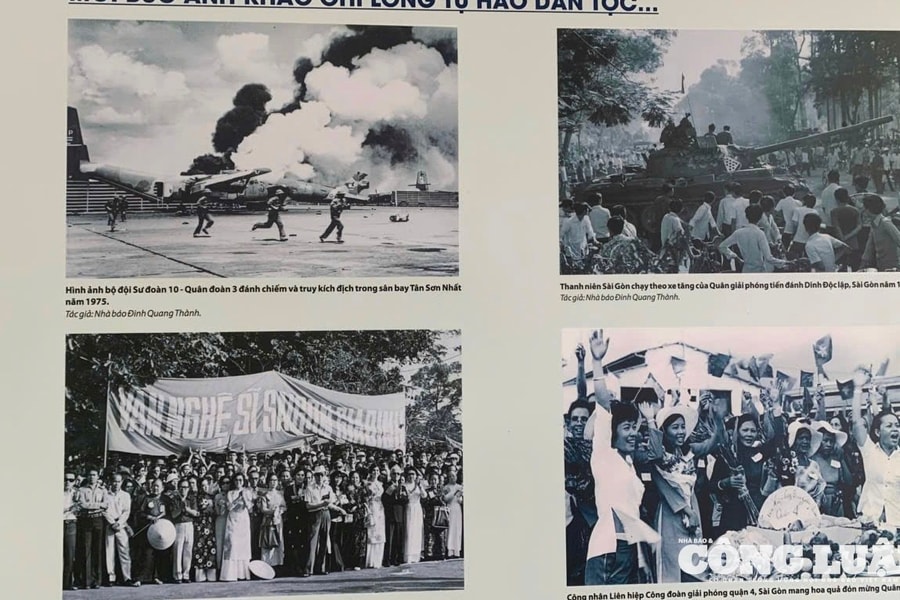 Các nhà báo chiến trường trao tặng tác phẩm nhiếp ảnh quý về ngày 30/4