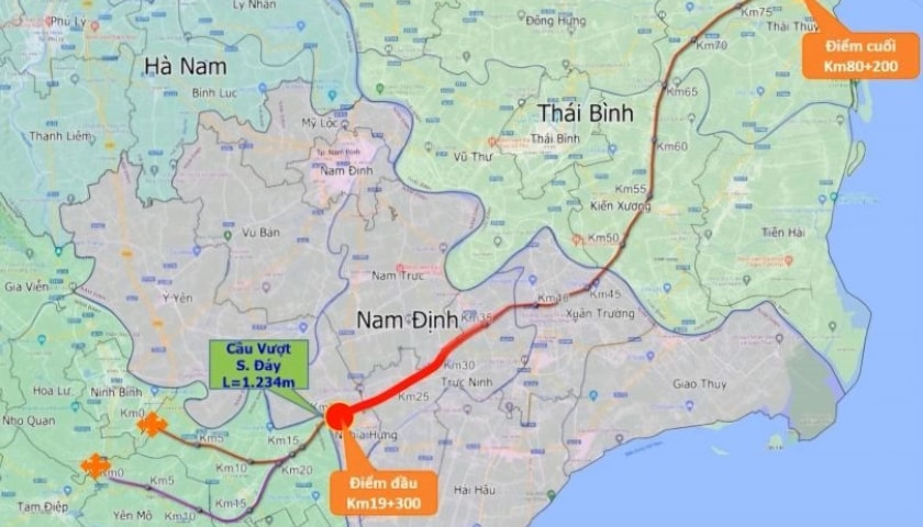 Chốt nhà thầu xây dựng cao tốc Nam Định - Thái Bình