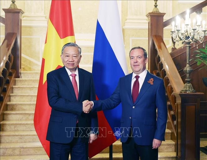 Tổng Bí thư Tô Lâm hội kiến lãnh đạo cấp cao Liên bang Nga, dự lễ công bố đường bay thẳng Hà Nội - Moskva