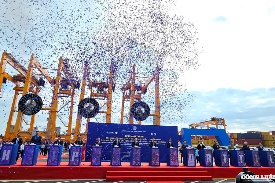 Hải Phòng: Khánh thành 2 bến cảng container quốc tế gần 7.000 tỷ đồng