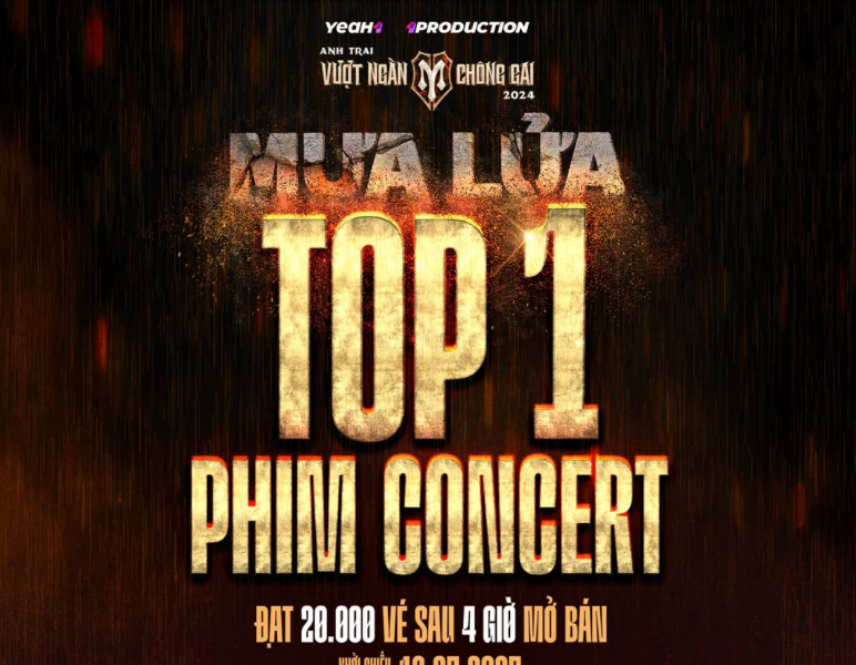 'Mưa Lửa' dẫn đầu phòng vé concert với lượng vé bán kỷ lục trong ngày đầu mở bán