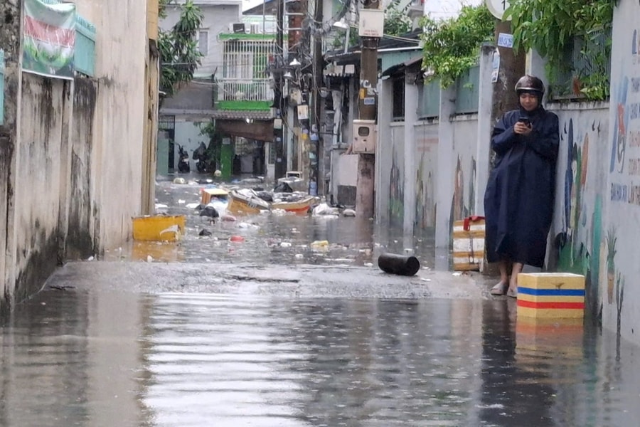 Cơ quan chức năng lý giải tình trạng ngập ở chợ Thủ Đức