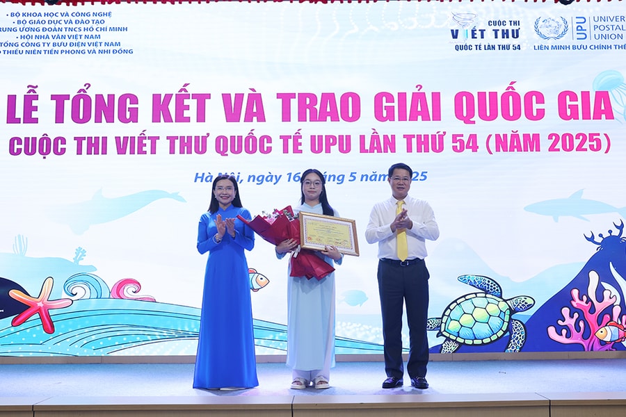 Trao giải cuộc thi Viết thư quốc tế UPU 54 - năm 2025