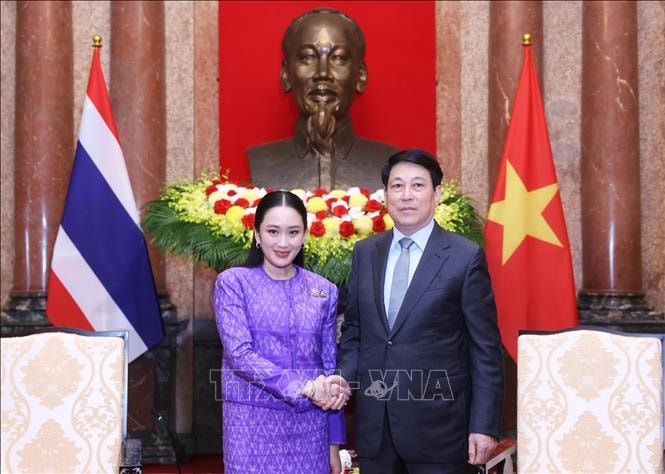 Chủ tịch nước Lương Cường tiếp Thủ tướng Thái Lan