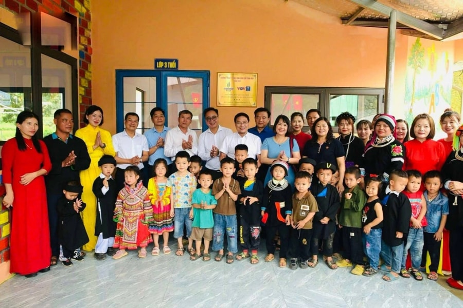 VOV và PVEP khánh thành điểm trường Bản Dâng, huyện Vị Xuyên, tỉnh Hà Giang