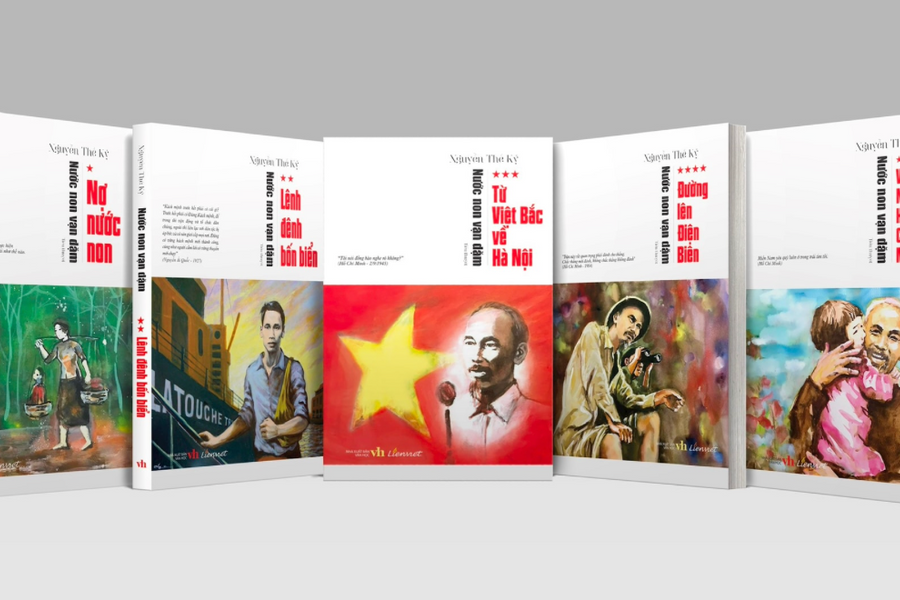Ra mắt trọn bộ tiểu thuyết sử thi 'Nước non vạn dặm' khắc họa hình tượng Chủ tịch Hồ Chí Minh