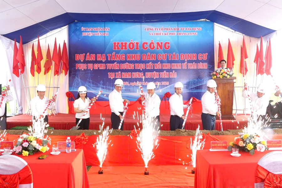 Thái Bình: Khởi công Dự án hạ tầng khu dân cư tái định cư