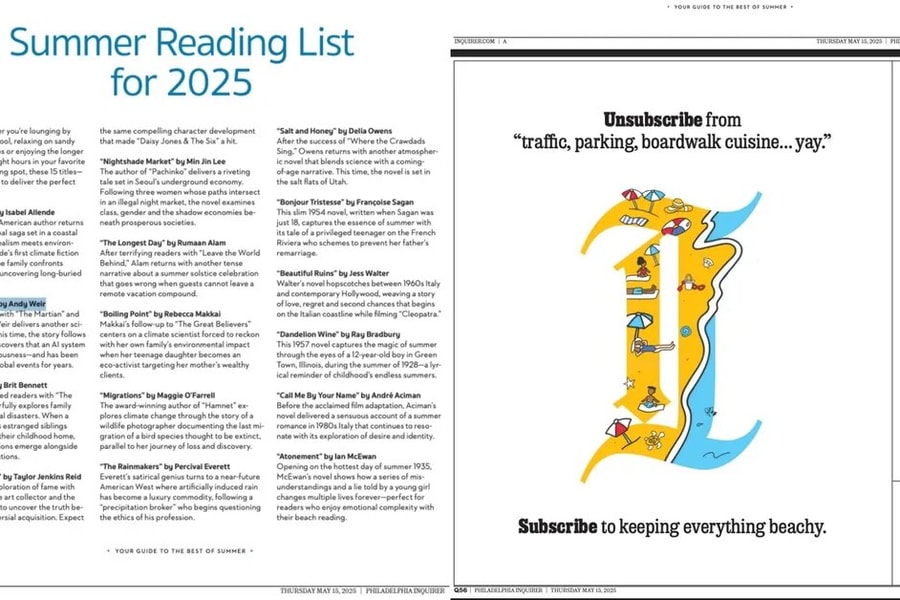 Những cuốn sách 'nên đọc' do AI đề xuất và được đăng báo phần lớn không tồn tại!