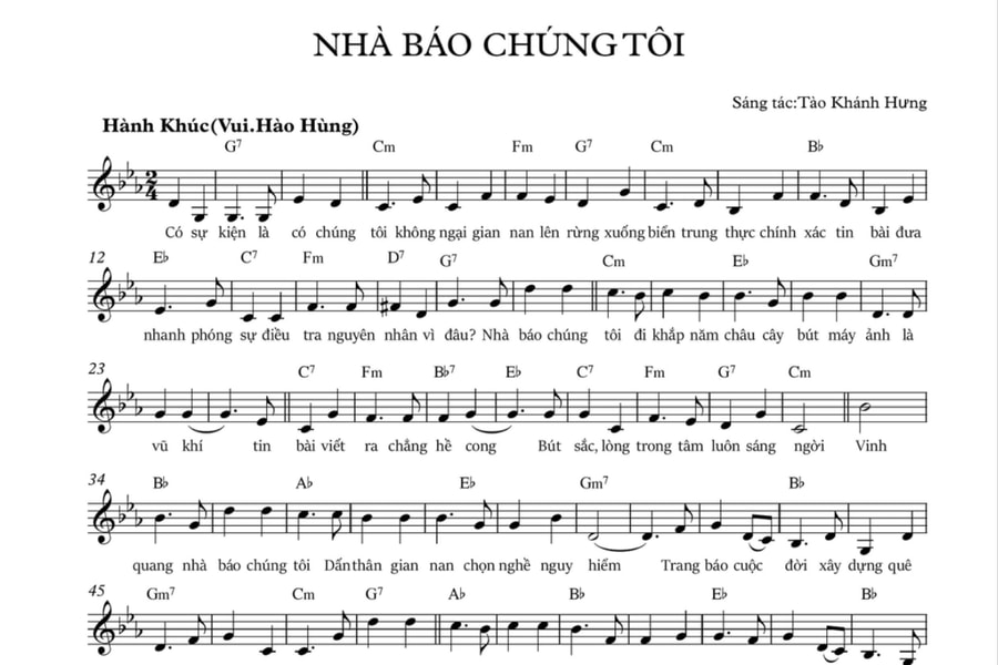 “Nhà báo chúng tôi” – Bản tuyên ngôn âm nhạc tự hào về người làm báo cách mạng Việt Nam