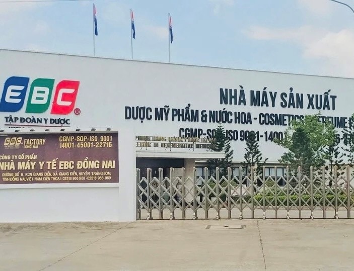 Khởi tố vụ án sản xuất kem chống nắng dấu hiệu giả tại Công ty Cổ phần Nhà máy y tế EBC Đồng Nai