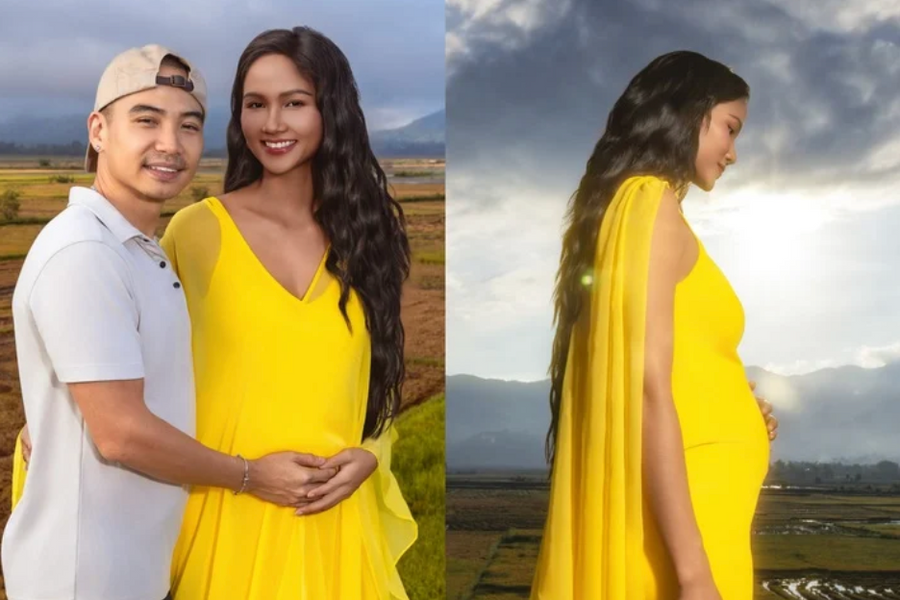 Hoa hậu H’Hen Niê rạng rỡ khoe bụng bầu ở tuổi 33