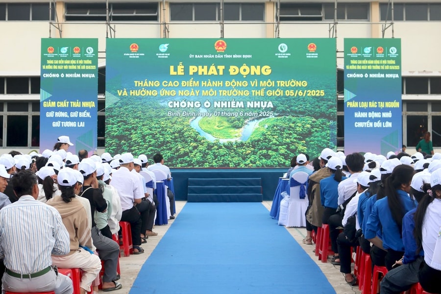 Bình Định phát động Tháng cao điểm hành động vì môi trường và hưởng ứng Ngày Môi trường thế giới 05/6/2025