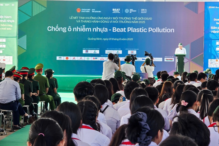 Quảng Ninh: Mít tinh hưởng ứng Ngày Môi trường Thế giới