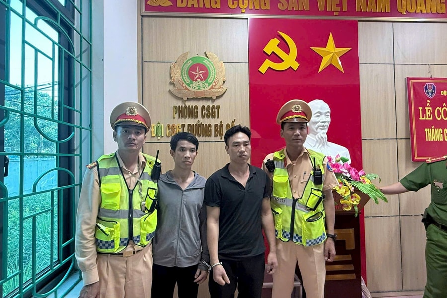 Nghệ An: Cảnh sát giao thông vây bắt thành công hai phạm nhân bỏ trốn khỏi Trại giam Thanh Xuân