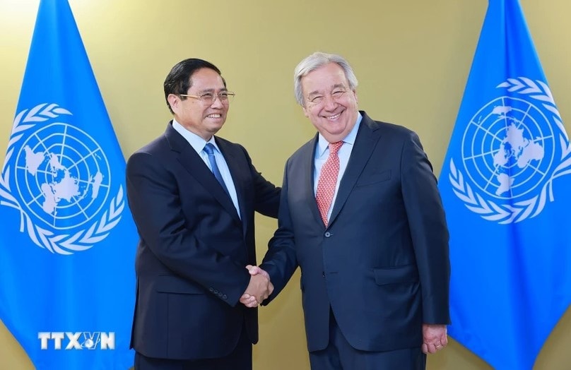 Tổng thư ký LHQ đánh giá Việt Nam là hình mẫu phát triển bền vững và đối thoại đa phương