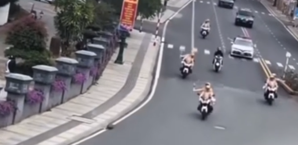 Người đi xe máy cắt ngang đoàn xe ưu tiên, bị triệu tập làm việc