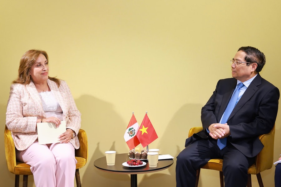 Thủ tướng Phạm Minh Chính hội kiến Tổng thống Peru, gặp Thủ tướng Quần đảo Solomon và Tổng thống Palau