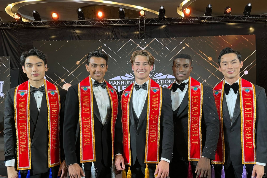 Vũ Linh giành danh hiệu Á vương 4 tại Manhunt International 2025