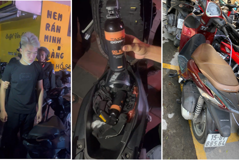 Hải Phòng thu giữ 4 bình xịt hơi cay, 3 mô tô không có chủ sở hữu