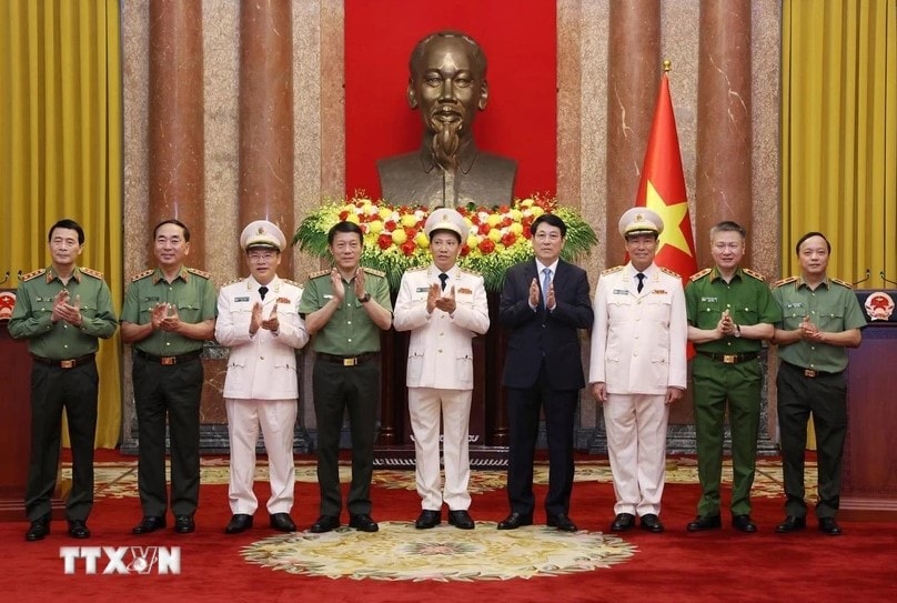 Trao quyết định thăng cấp bậc hàm Thượng tướng cho lãnh đạo Bộ Công an