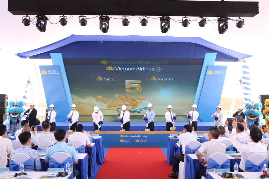 Vietnam Airlines khởi công đồng thời 2 dự án hạ tầng quy mô gần 1.800 tỷ đồng tại sân bay Long Thành
