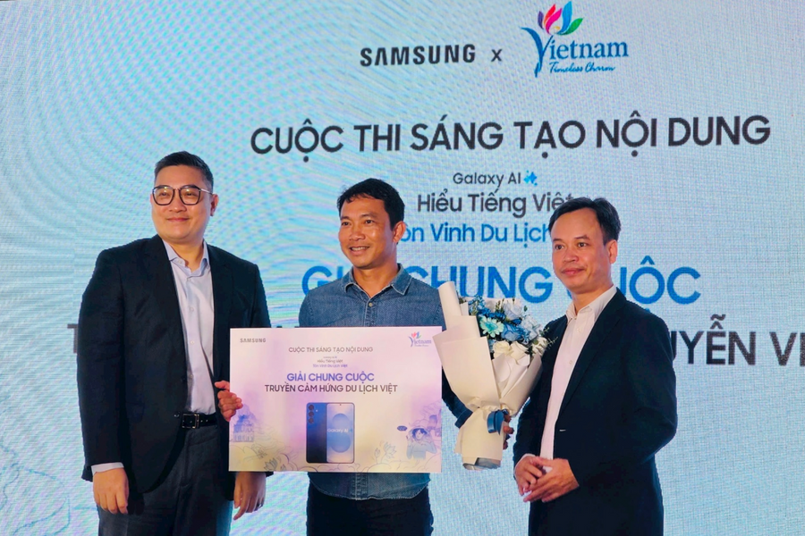 Trao giải cuộc thi 'Galaxy AI - Hiểu tiếng Việt, tôn vinh du lịch Việt'