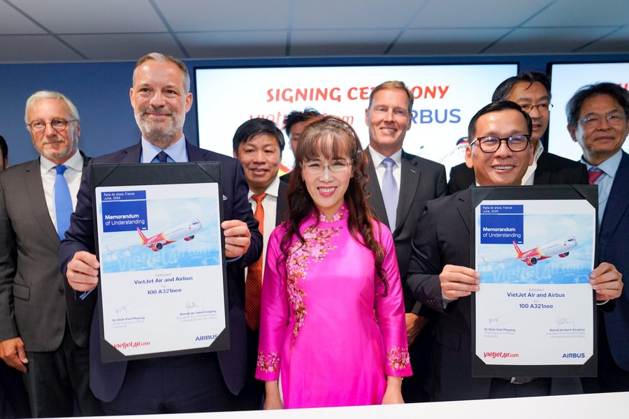 Vietjet đặt hàng mới 100 máy bay A320/A321neo