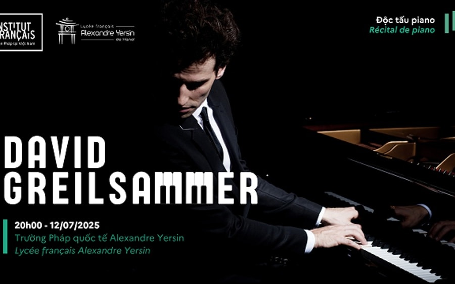 Nghệ sĩ David Greilsammer trình diễn độc tấu piano tại Việt Nam