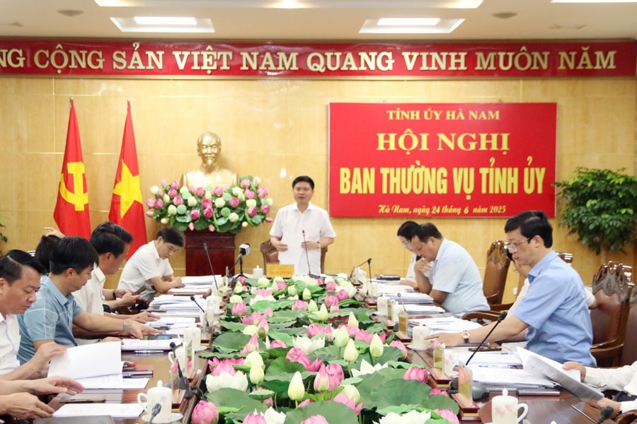 Ban Thường vụ Tỉnh ủy Hà Nam thông qua nhiều dự án đầu tư