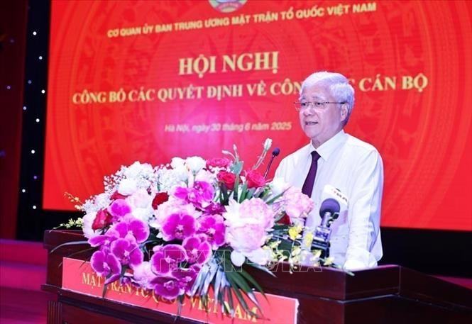 Ủy ban Trung ương MTTQ Việt Nam công bố tổ chức bộ máy và cán bộ theo mô hình mới