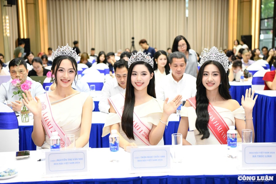 Báo Tiền Phong họp báo gặp gỡ Top 3 Hoa hậu Việt nam 2024, nhấn mạnh trách nhiệm xã hội