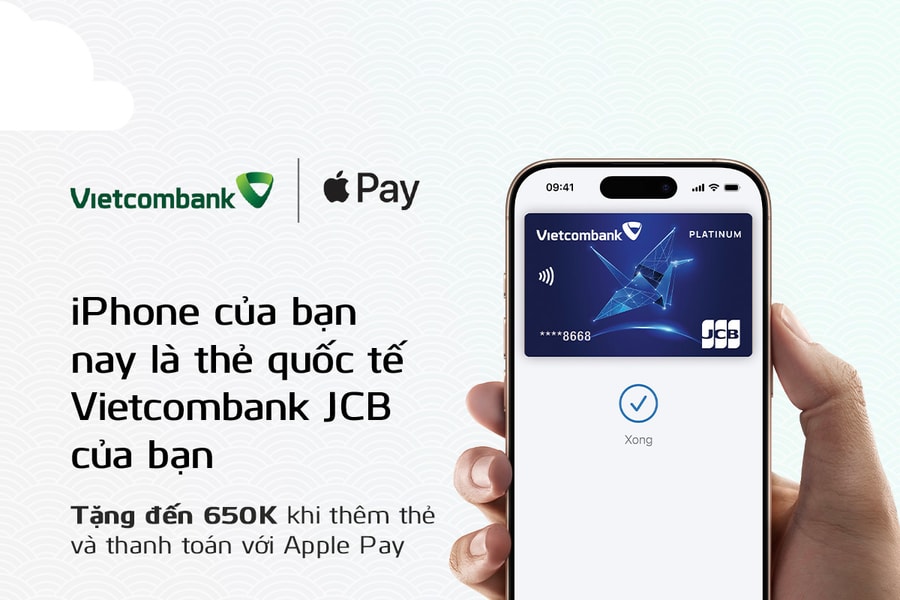 Vietcombank giới thiệu Apple Pay đến chủ thẻ quốc tế Vietcombank JCB