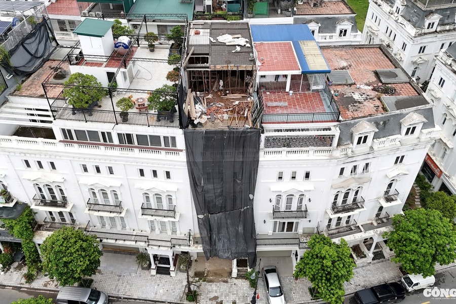 Bài 2: Cận cảnh xây dựng vượt tầng trái phép, ‘băm nát’ quy hoạch Khu đô thị Louis City Đại Mỗ