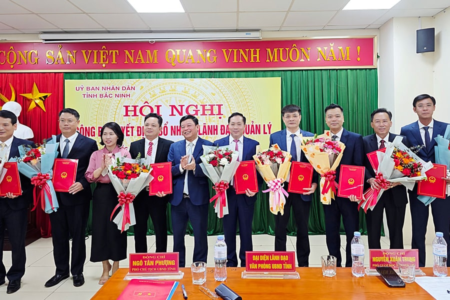 Công bố quyết định bổ nhiệm các Phó Giám đốc Sở Văn hóa, Thể thao và Du lịch Bắc Ninh