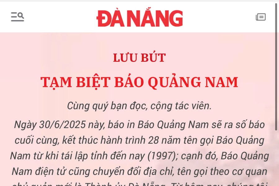 Báo Quảng Nam: Trang lưu bút online - lời chia tay đầy cảm xúc sau 28 năm hành trình