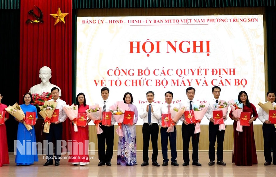 Danh sách Bí thư, Chủ tịch của 129 xã, phường mới thành lập tại tỉnh Ninh Bình