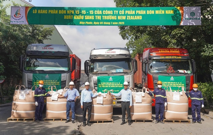 Phân bón Miền Nam chinh phục thị trường New Zealand