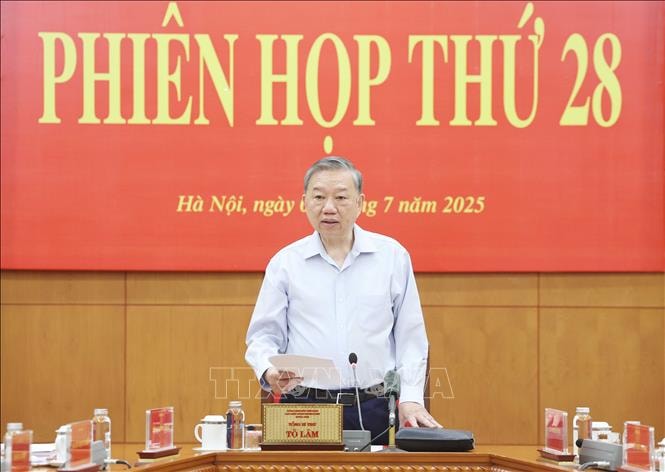 Tổng Bí thư Tô Lâm: Quyết liệt xử lý dứt điểm các vụ án lớn trước Đại hội XIV