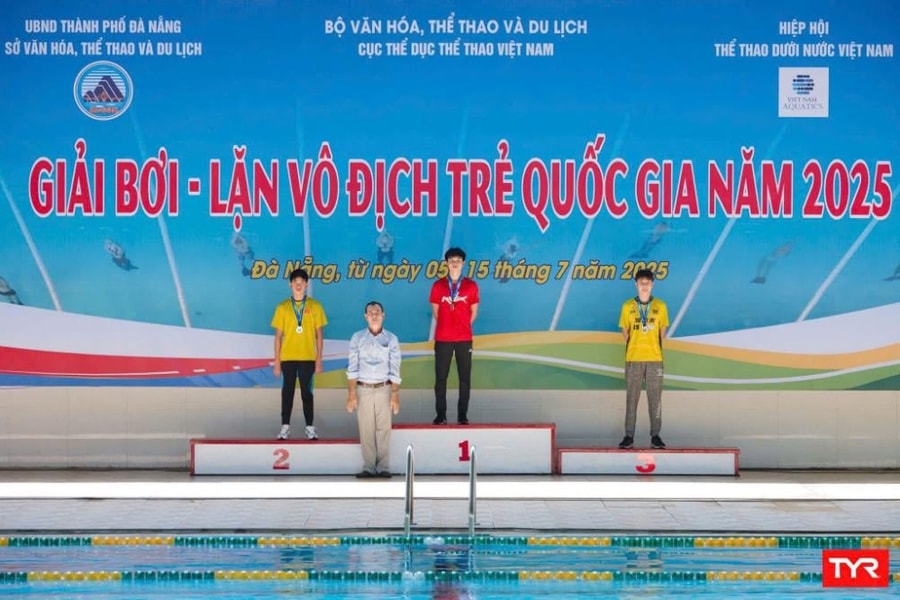 Thế hệ vàng bơi lội trẻ Việt Nam tỏa sáng tại Giải Vô địch trẻ Quốc gia 2025