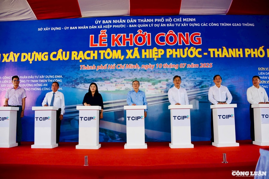 Khởi công cầu Rạch Tôm gần 500 tỷ đồng ở phía nam TP HCM