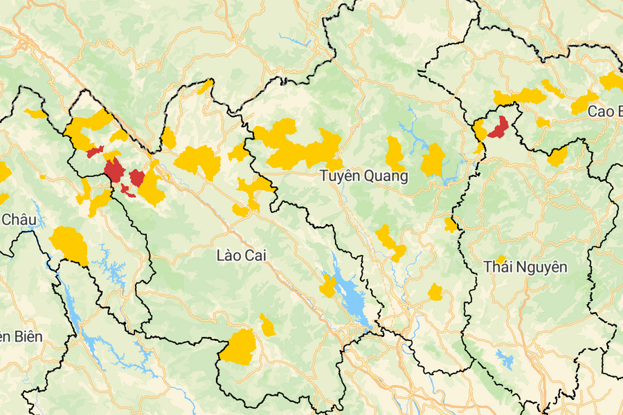Lai Châu, Lào Cai, Tuyên Quang: Cảnh báo lũ quét, sạt lở đất trong 6 giờ tới