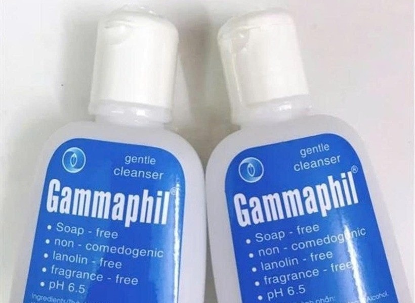 Thu hồi toàn quốc lô sữa rửa mặt Gammaphil do chứa chất không công bố